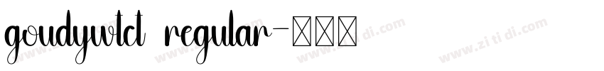 goudywtct  regular字体转换